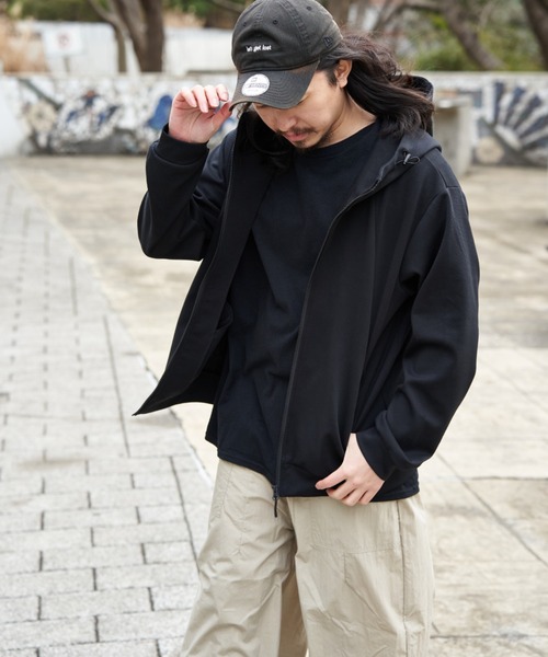 NO NEED（ノーニード）の「ストレッチジップパーカー（Tシャツ/カットソー・メンズ・ブラック/グレー系その他/ネイビー・LL）」の7枚目の写真