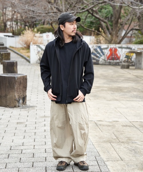 NO NEED（ノーニード）の「ストレッチジップパーカー（Tシャツ/カットソー・メンズ・ブラック/グレー系その他/ネイビー・LL）」の9枚目の写真