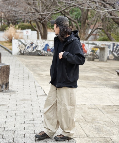 NO NEED（ノーニード）の「ストレッチジップパーカー（Tシャツ/カットソー・メンズ・ブラック/グレー系その他/ネイビー・LL）」の13枚目の写真