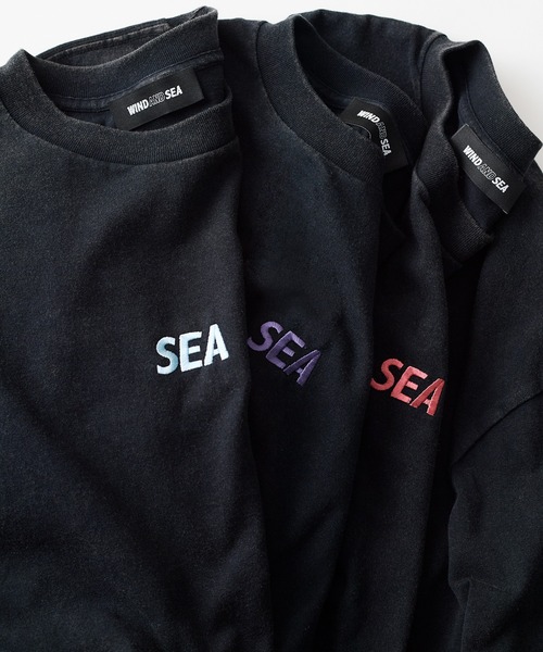 WIND AND SEA（ウィンダンシー）の「【ZOZO限定】BLACK EDITION S/S TEE（Tシャツ/カットソー・メンズ・ブラック×パープル/ブラック×レッド/ブラック×ブルー・MEDIUM/SMALL/X-LARGE/LARGE）」の4枚目の写真