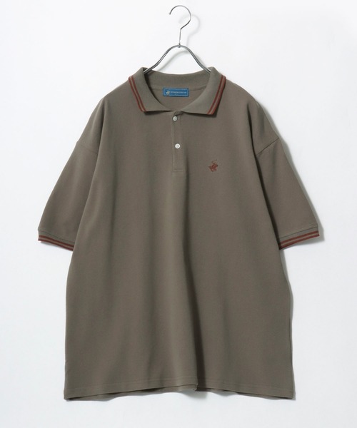 BEVERLY HILLS POLO CLUB(ビバリーヒルズポロクラブ)の「2026SS BEVERLY HILLS POLO CLUB/ビバリーヒルズポロクラブ オーバーサイズ ワンポイント刺繍 襟ライン ポロシャツ レディース メンズ(ポロシャツ・レディース・サックスブルー/オリーブ/グリーン/ホワイト/ブラック/ネイビー・M/LL/L)」の11枚目の写真