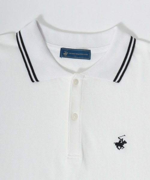 BEVERLY HILLS POLO CLUB(ビバリーヒルズポロクラブ)の「2026SS BEVERLY HILLS POLO CLUB/ビバリーヒルズポロクラブ オーバーサイズ ワンポイント刺繍 襟ライン ポロシャツ レディース メンズ(ポロシャツ・レディース・サックスブルー/オリーブ/グリーン/ホワイト/ブラック/ネイビー・M/LL/L)」の14枚目の写真
