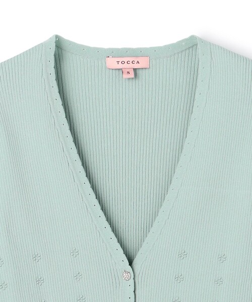 TOCCA(トッカ)の「STELLA BREEZE KNIT カーディガン(カーディガン/ボレロ・レディース・アイボリー系/ブラック系/ブルー系・SMALL/MEDIUM)」の14枚目の写真