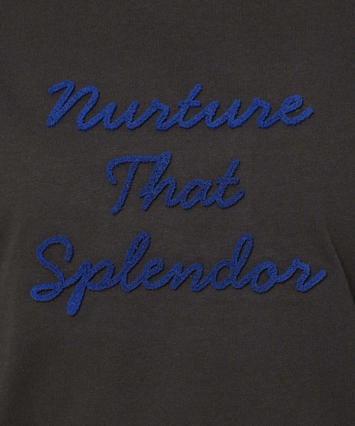 niko and...(ニコアンド)の「レタリング刺繍Tシャツ(Tシャツ/カットソー・レディース・チャコール/オフホワイト/ブラウン・LARGE/MEDIUM)」の12枚目の写真