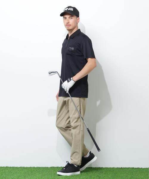 PING APPAREL】サンベール×クールフローカノコ半袖ポロシャツ ＜GOLD