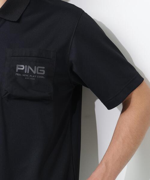 PING(ピン)の「【PING APPAREL】サンベール×クールフローカノコ半袖ポロシャツ <GOLD> (LADIES)(ポロシャツ・メンズ・ブラック/ホワイト/ピンク・LL1/M/L/LL/S)」の6枚目の写真
