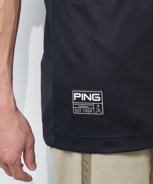 PING(ピン)の「【PING APPAREL】サンベール×クールフローカノコ半袖ポロシャツ <GOLD> (LADIES)(ポロシャツ・メンズ・ブラック/ホワイト/ピンク・LL1/M/L/LL/S)」の7枚目の写真