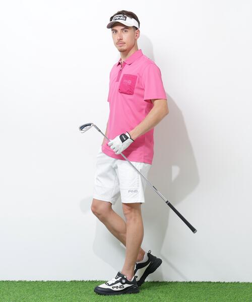 PING APPAREL】サンベール×クールフローカノコ半袖ポロシャツ ＜GOLD