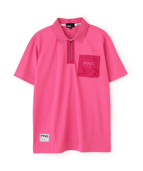 PING APPAREL】サンベール×クールフローカノコ半袖ポロシャツ ＜GOLD