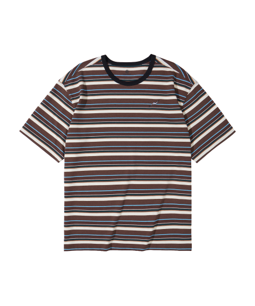 KALAPATTHAR(カラパタール)の「KP LOGO STRIPE SHORT-SLEEVED T-SHIRT - BROWN(Tシャツ/カットソー・メンズ・その他・LARGE/X-LARGE/MEDIUM)」の4枚目の写真
