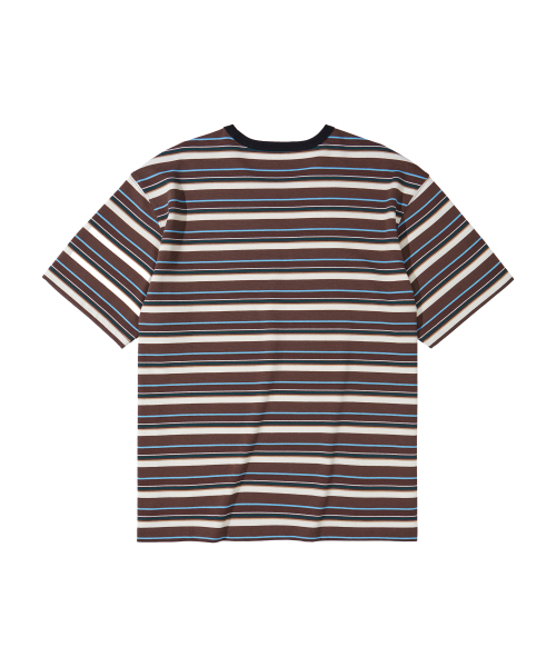 KALAPATTHAR(カラパタール)の「KP LOGO STRIPE SHORT-SLEEVED T-SHIRT - BROWN(Tシャツ/カットソー・メンズ・その他・LARGE/X-LARGE/MEDIUM)」の5枚目の写真