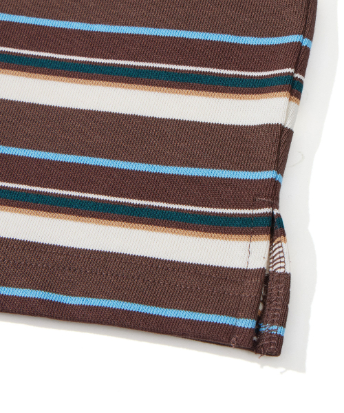 KALAPATTHAR(カラパタール)の「KP LOGO STRIPE SHORT-SLEEVED T-SHIRT - BROWN(Tシャツ/カットソー・メンズ・その他・LARGE/X-LARGE/MEDIUM)」の8枚目の写真