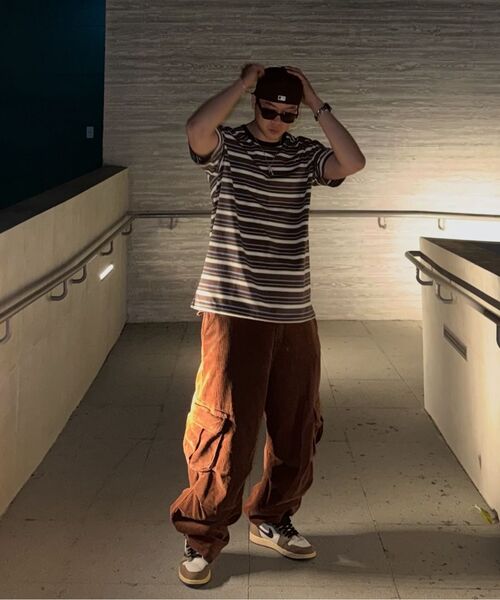 KALAPATTHAR(カラパタール)の「KP LOGO STRIPE SHORT-SLEEVED T-SHIRT - BROWN(Tシャツ/カットソー・メンズ・その他・LARGE/X-LARGE/MEDIUM)」の9枚目の写真