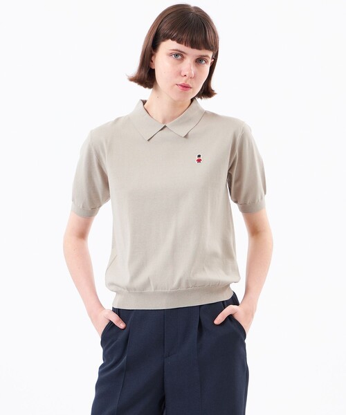 MACKINTOSH PHILOSOPHY(マッキントッシュ フィロソフィー)の「【WEB&一部店舗限定】バッキンガムベア ポロカラーニット(ポロシャツ・レディース・ベージュ系その他/ブラック/ブルー系その他3/ブラウン系その他4/ダークネイビー/ライトイエロー・38)」の4枚目の写真