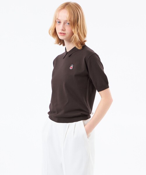 MACKINTOSH PHILOSOPHY(マッキントッシュ フィロソフィー)の「【WEB&一部店舗限定】バッキンガムベア ポロカラーニット(ポロシャツ・レディース・ベージュ系その他/ブラック/ブルー系その他3/ブラウン系その他4/ダークネイビー/ライトイエロー・38)」の3枚目の写真