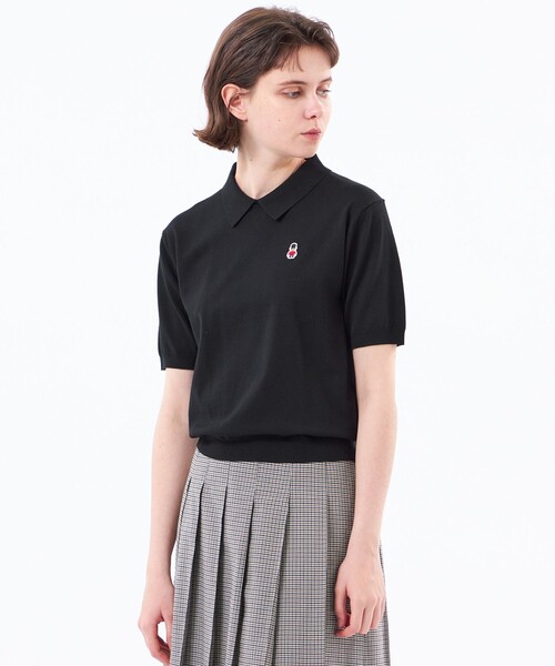 MACKINTOSH PHILOSOPHY(マッキントッシュ フィロソフィー)の「【WEB&一部店舗限定】バッキンガムベア ポロカラーニット(ポロシャツ・レディース・ベージュ系その他/ブラック/ブルー系その他3/ブラウン系その他4/ダークネイビー/ライトイエロー・38)」の2枚目の写真