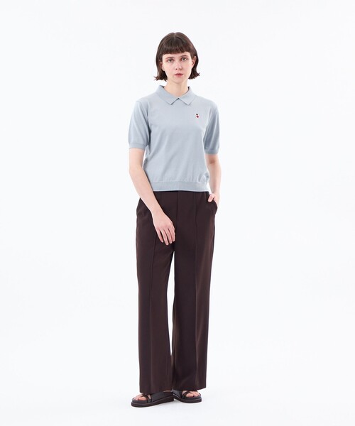 MACKINTOSH PHILOSOPHY(マッキントッシュ フィロソフィー)の「【WEB&一部店舗限定】バッキンガムベア ポロカラーニット(ポロシャツ・レディース・ベージュ系その他/ブラック/ブルー系その他3/ブラウン系その他4/ダークネイビー/ライトイエロー・38)」の8枚目の写真