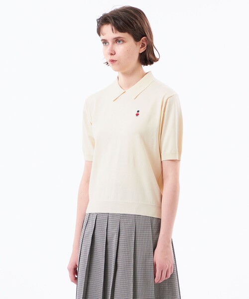 MACKINTOSH PHILOSOPHY(マッキントッシュ フィロソフィー)の「【WEB&一部店舗限定】バッキンガムベア ポロカラーニット(ポロシャツ・レディース・ベージュ系その他/ブラック/ブルー系その他3/ブラウン系その他4/ダークネイビー/ライトイエロー・38)」の14枚目の写真