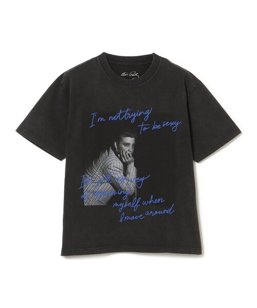 BEAMS HEART（ビームスハート）の「【6/18値下げ】エルヴィス フォト メッセージ Tシャツ（ユニセックス）（Tシャツ/カットソー・メンズ・ブラック/ホワイト・LARGE/MEDIUM/SMALL）」の2枚目の写真