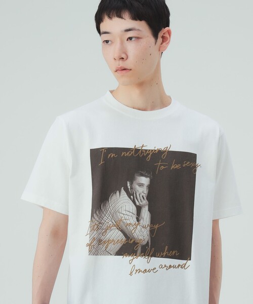 BEAMS HEART（ビームスハート）の「【6/18値下げ】エルヴィス フォト メッセージ Tシャツ（ユニセックス）（Tシャツ/カットソー・メンズ・ブラック/ホワイト・LARGE/MEDIUM/SMALL）」の6枚目の写真