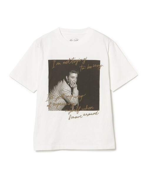 BEAMS HEART（ビームスハート）の「【6/18値下げ】エルヴィス フォト メッセージ Tシャツ（ユニセックス）（Tシャツ/カットソー・メンズ・ブラック/ホワイト・LARGE/MEDIUM/SMALL）」の7枚目の写真