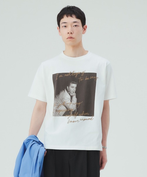 BEAMS HEART（ビームスハート）の「【6/18値下げ】エルヴィス フォト メッセージ Tシャツ（ユニセックス）（Tシャツ/カットソー・メンズ・ブラック/ホワイト・LARGE/MEDIUM/SMALL）」の18枚目の写真