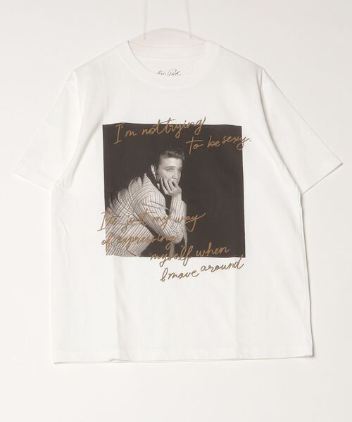 BEAMS HEART（ビームスハート）の「【6/18値下げ】エルヴィス フォト メッセージ Tシャツ（ユニセックス）（Tシャツ/カットソー・メンズ・ブラック/ホワイト・LARGE/MEDIUM/SMALL）」の20枚目の写真