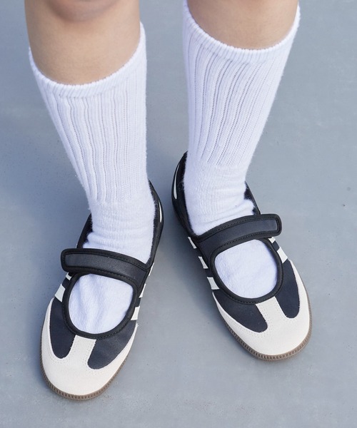 adidas(アディダス)の「adidas/アディダス Samba Jane レザーアッパー スリーストライプス メリージェーン スニーカー 秋 秋服 2026年秋冬(スニーカー・レディース・ブラック・23/23.5/24/24.5/25)」の13枚目の写真