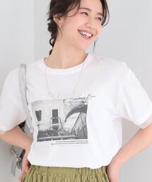 SHOO・LA・RUE | 【ひんやり/S-LL/洗濯機可】色・柄選べる お袖チュールレイヤード プリントアソートTシャツ(Tシャツ/カットソー)