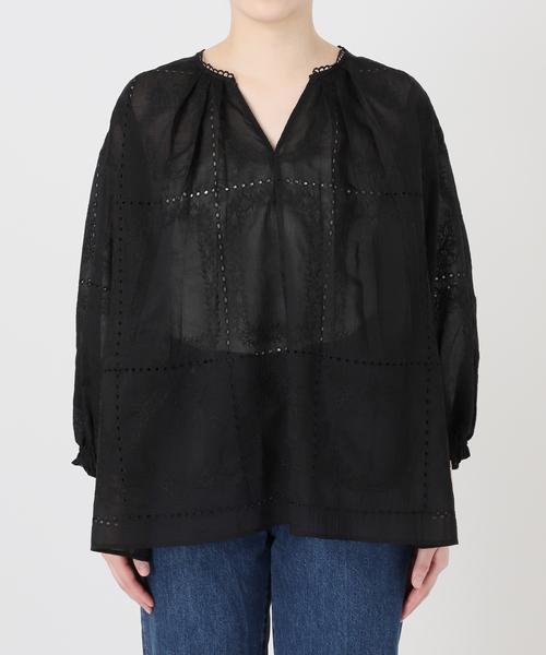 B.C STOCK(ベーセーストック)の「手洗い可 / ハンカチーフカフタンブラウス(シャツ/ブラウス・レディース・ブラック/ホワイト/ブラウン・FREE)」の22枚目の写真