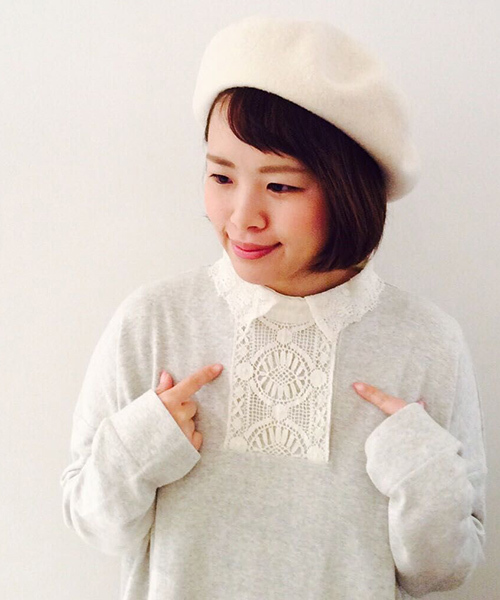 PUAL CE CIN（ピュアルセシン）の「襟レースチュニック（Tシャツ/カットソー・レディース・オートミール/ライトグレー/ネイビー・FREE）」の13枚目の写真