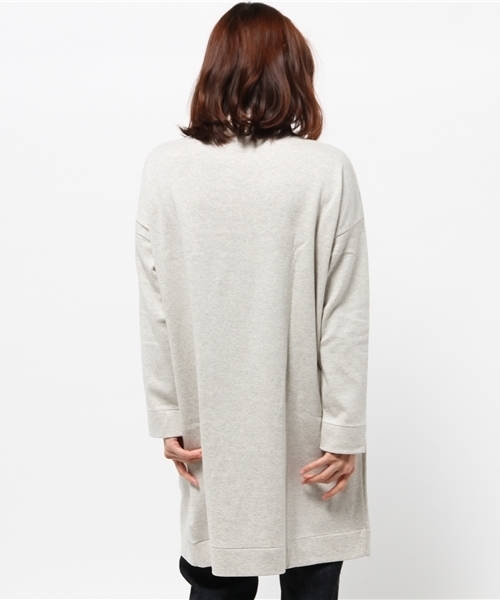 PUAL CE CIN（ピュアルセシン）の「襟レースチュニック（Tシャツ/カットソー・レディース・オートミール/ライトグレー/ネイビー・FREE）」の8枚目の写真