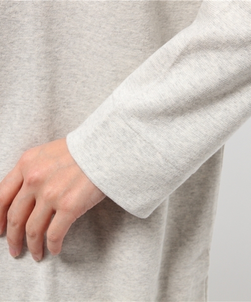 PUAL CE CIN（ピュアルセシン）の「襟レースチュニック（Tシャツ/カットソー・レディース・オートミール/ライトグレー/ネイビー・FREE）」の10枚目の写真