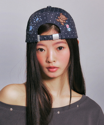 YOUHEE（ユヒ）の「ROSE DOT GRAPHIC BALL CAP_BLACK（キャップ）」
