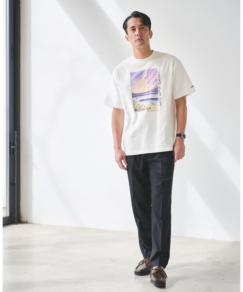 Jonas Claesson(ジョナスクレアッソン)の「【別注】<Jonas Claesson>SEA アート 半袖 Tシャツ(Tシャツ/カットソー・メンズ・ホワイト/ブラック/その他1/その他2・L/M)」の16枚目の写真
