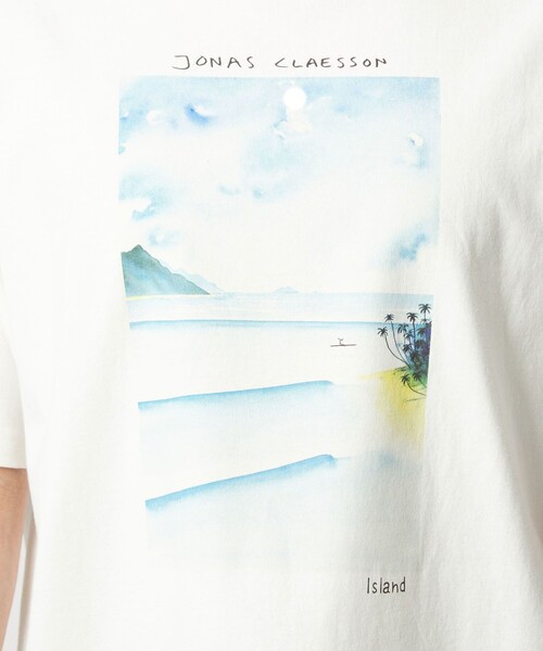 Jonas Claesson(ジョナスクレアッソン)の「【別注】<Jonas Claesson>SEA アート 半袖 Tシャツ(Tシャツ/カットソー・メンズ・ホワイト/ブラック/その他1/その他2・L/M)」の9枚目の写真