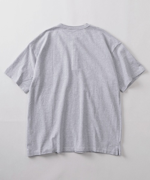 Goodwear(グッドウェア)の「【75】【Goodwear/グッドウェア】ヘビーウェイト USAコットン ヘンリーネック 半袖Tシャツ/ビッグシルエット/ピスネーム(Tシャツ/カットソー・メンズ・グレー/チャコールグレー/ブルー/ブラック/ホワイト/ダークグレー/ネイビー・L/XL/S/M)」の9枚目の写真