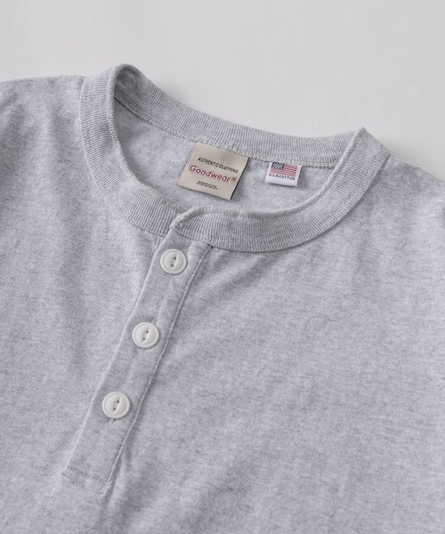 Goodwear(グッドウェア)の「【75】【Goodwear/グッドウェア】ヘビーウェイト USAコットン ヘンリーネック 半袖Tシャツ/ビッグシルエット/ピスネーム(Tシャツ/カットソー・メンズ・グレー/チャコールグレー/ブルー/ブラック/ホワイト/ダークグレー/ネイビー・L/XL/S/M)」の10枚目の写真