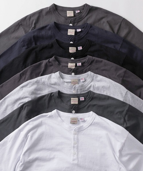Goodwear(グッドウェア)の「【75】【Goodwear/グッドウェア】ヘビーウェイト USAコットン ヘンリーネック 半袖Tシャツ/ビッグシルエット/ピスネーム(Tシャツ/カットソー・メンズ・グレー/チャコールグレー/ブルー/ブラック/ホワイト/ダークグレー/ネイビー・L/XL/S/M)」の17枚目の写真