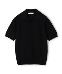 コットンメッシュ スキッパーニット