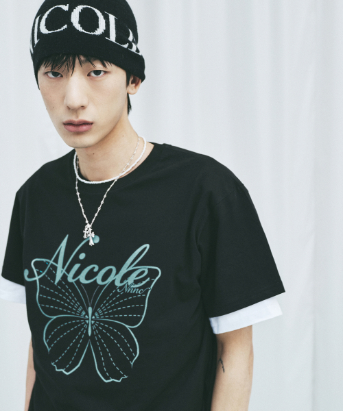 NICK&NICOLE(ニックアンドニコール)の「NICOLE BUTTERFLY SLEEVE TOP_BLACK MINT(Tシャツ/カットソー・レディース・その他・MEDIUM/LARGE)」の5枚目の写真