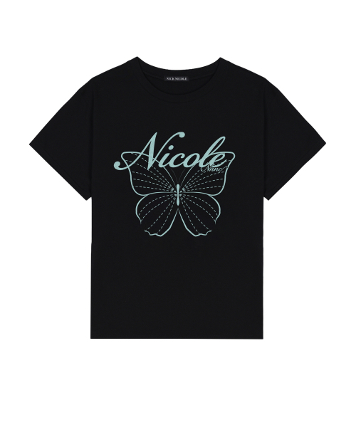 NICK&NICOLE(ニックアンドニコール)の「NICOLE BUTTERFLY SLEEVE TOP_BLACK MINT(Tシャツ/カットソー・レディース・その他・MEDIUM/LARGE)」の7枚目の写真