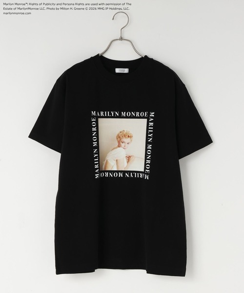 LOWRYS FARM(ローリーズファーム)の「Marilyn MonroeフォトTEE 666047(Tシャツ/カットソー・レディース・アイボリー/オフホワイト/ブラック/ライトブルー・FREE)」の1枚目の写真