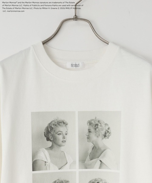 LOWRYS FARM(ローリーズファーム)の「Marilyn MonroeフォトTEE 666047(Tシャツ/カットソー・レディース・アイボリー/オフホワイト/ブラック/ライトブルー・FREE)」の7枚目の写真