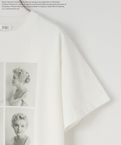 LOWRYS FARM(ローリーズファーム)の「Marilyn MonroeフォトTEE 666047(Tシャツ/カットソー・レディース・アイボリー/オフホワイト/ブラック/ライトブルー・FREE)」の8枚目の写真