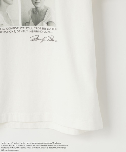 LOWRYS FARM(ローリーズファーム)の「Marilyn MonroeフォトTEE 666047(Tシャツ/カットソー・レディース・アイボリー/オフホワイト/ブラック/ライトブルー・FREE)」の9枚目の写真