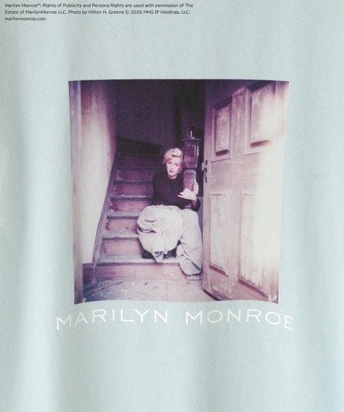 LOWRYS FARM(ローリーズファーム)の「Marilyn MonroeフォトTEE 666047(Tシャツ/カットソー・レディース・アイボリー/オフホワイト/ブラック/ライトブルー・FREE)」の14枚目の写真