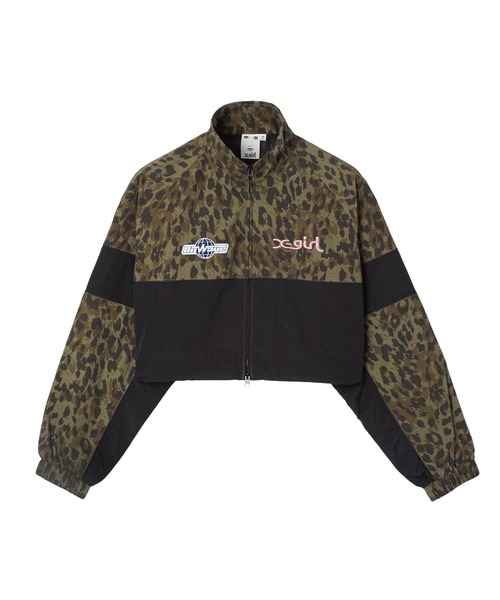 X-girl(エックスガール)の「2WAY SCRIPT LOGO TRACK JACKET(ブルゾン・レディース・ブラック/ベージュ/バーガンディー・S/M)」の7枚目の写真