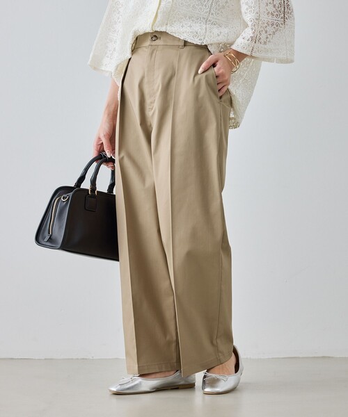 ROPE' PICNIC(ロペピクニック)の「【cahoさんコラボ】低身長・小柄さんサイズ ウエストタックチノパンツ(チノパンツ・レディース・ベージュ/カーキ・S/M)」の14枚目の写真