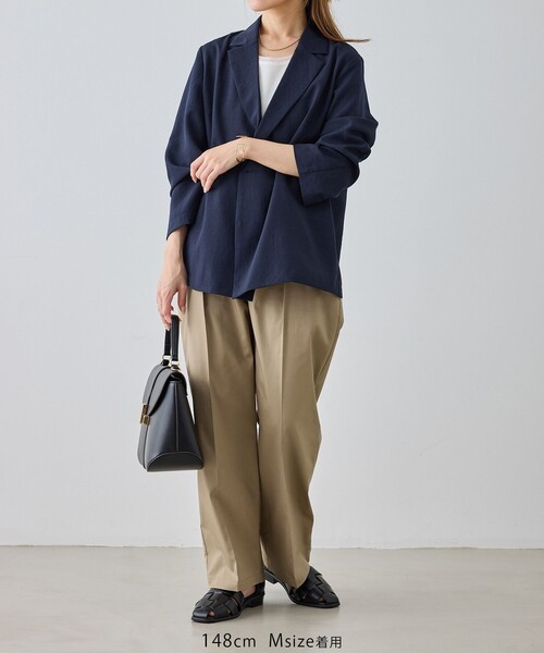 ROPE' PICNIC(ロペピクニック)の「【cahoさんコラボ】低身長・小柄さんサイズ ウエストタックチノパンツ(チノパンツ・レディース・ベージュ/カーキ・S/M)」の20枚目の写真
